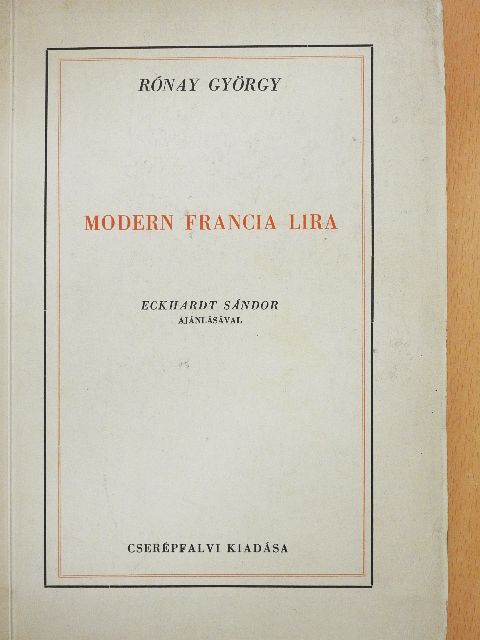 Alfred Droin - Modern francia lira [antikvár]