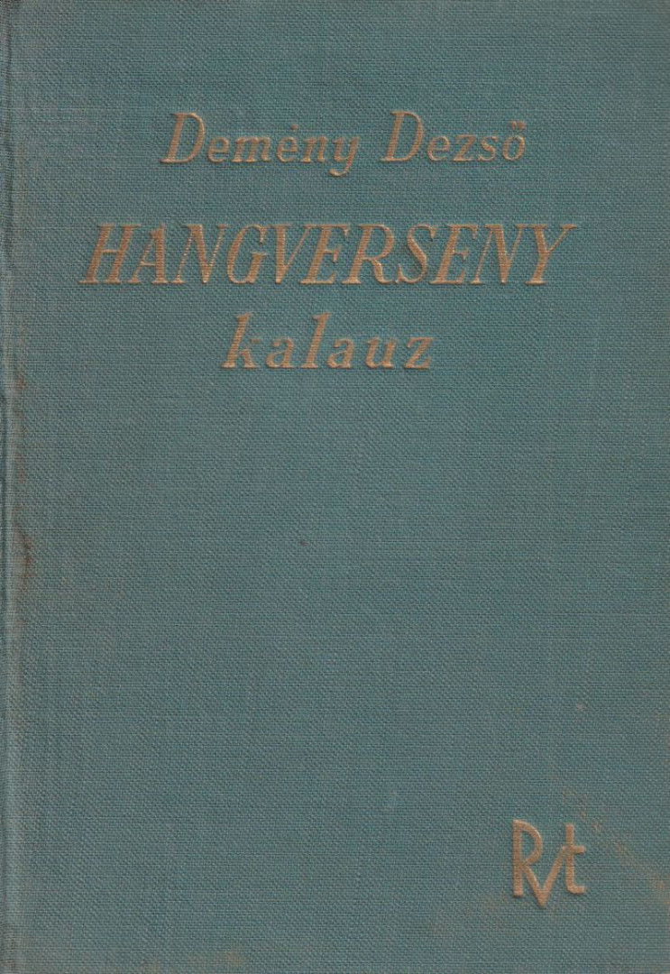 DEMÉNY DEZSŐ - Hangverseny kalauz [antikvár]