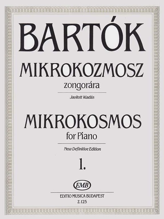 BARTÓK - MIKROKOZMOSZ ZONGORÁRA 1., JAVÍTOTT KIADÁS (BARTÓK PÉTER)