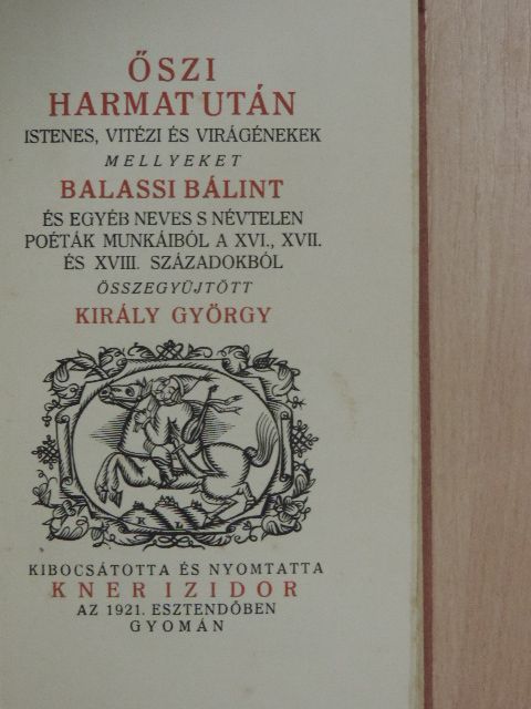 Amade László - Őszi harmat után [antikvár]