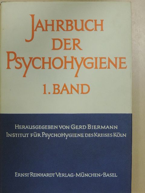 Beatrice Cooper - Jahrbuch der Psychohygiene I. [antikvár]