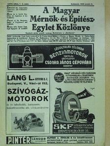 Dr. A. L. - A Magyar Mérnök- és Építész-Egylet Közlönye 1939. január 8. [antikvár]