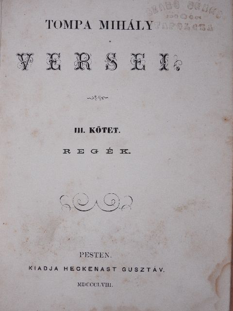 Tompa Mihály - Tompa Mihály versei III-IV. [antikvár]