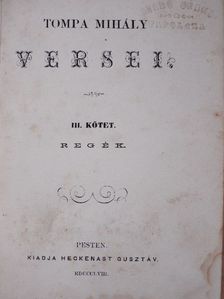 Tompa Mihály - Tompa Mihály versei III-IV. [antikvár]