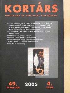 Bókay Antal - Kortárs 2005. április [antikvár]