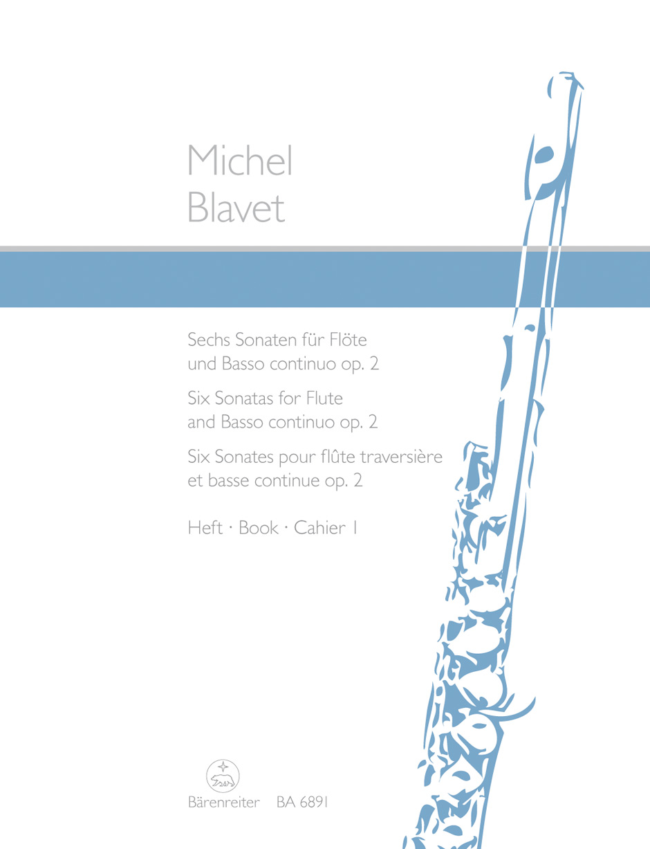 BLAVET, MICHEL - SECHS SONATEN FÜR FLÖTE UND BASSO CONTINUO OP.2 HEFT 1 (W.KOLNEDER)