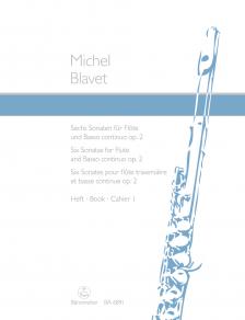 BLAVET, MICHEL - SECHS SONATEN FÜR FLÖTE UND BASSO CONTINUO OP.2 HEFT 1 (W.KOLNEDER)