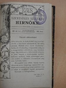 Epölyi Ferencz - Jézus Szentséges Szivének Hirnöke 1891. január-december/1892. január-december [antikvár]