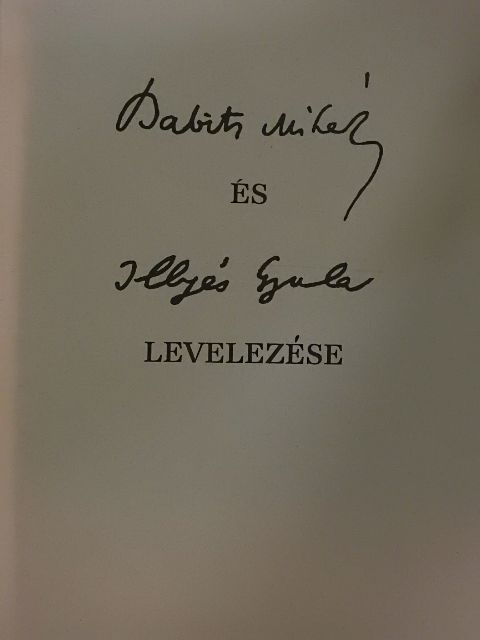Babits Mihály - Babits Mihály és Illyés Gyula levelezése [antikvár]