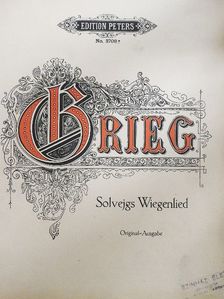 Edvard Grieg - Beliebte Lieder für eine Singstimme und Klavier [antikvár]