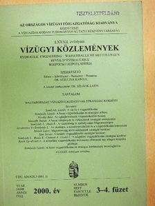 Nováky Béla - Vízügyi Közlemények 2000/3-4. [antikvár]