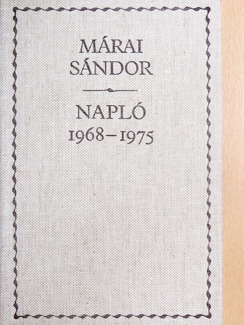 Márai Sándor - Napló 1968-1975 [antikvár]
