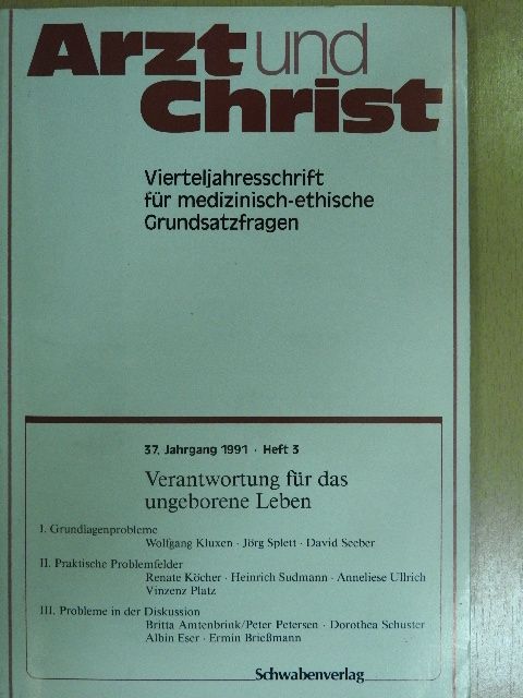 David Seeber - Arzt und Christ 1991/3 [antikvár]