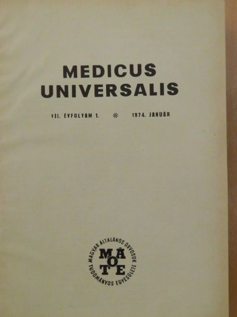 Medicus Universalis 1974-1975. január-december/Supplementum [antikvár]