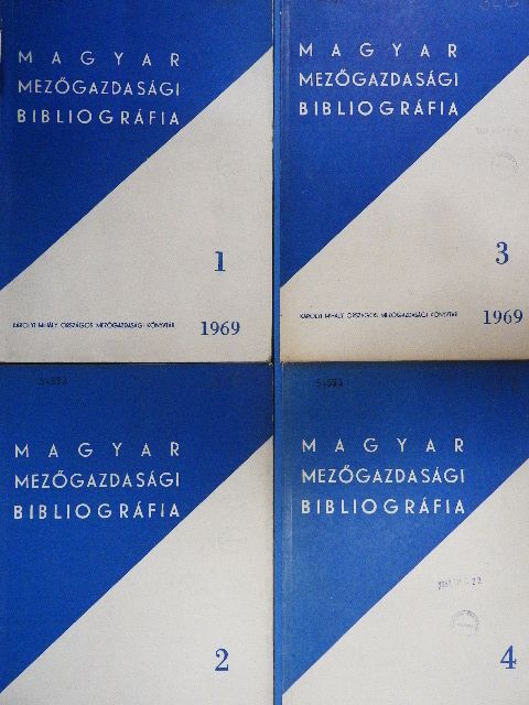Magyar mezőgazdasági bibliográfia 1969/1-4. [antikvár]