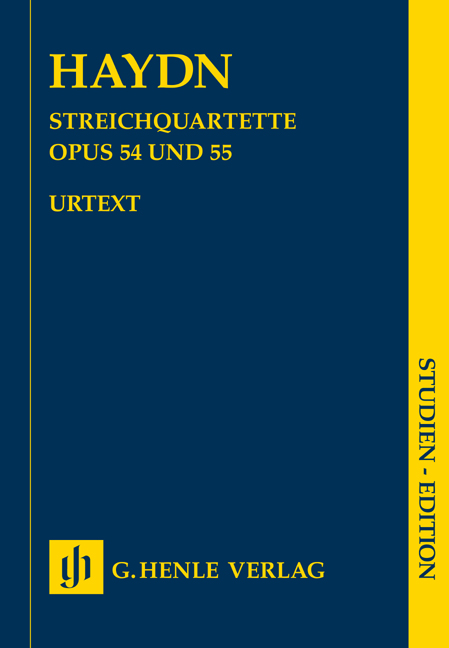 HAYDN JOSEPH - STREICHQUARTETTE OP.54 UND 55 STUDIENPARTITUR URTEXT (JAMES WEBSTER)