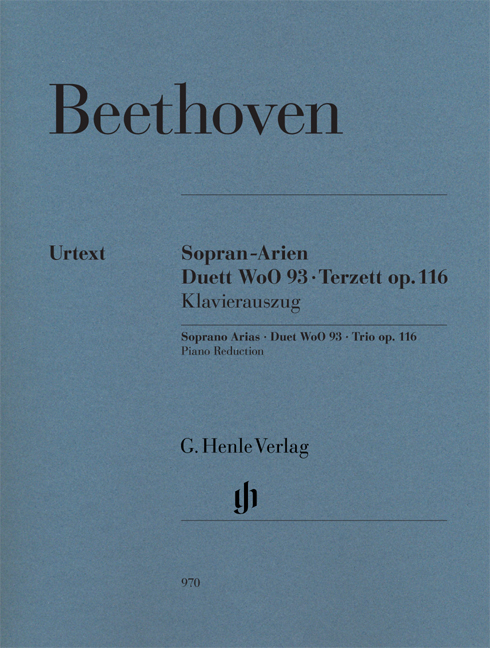 BEETHOVEN - SOPRAN-ARIEN; DUETT WoO 93; TERZETT OP.116 KLAVIERAUSZUG