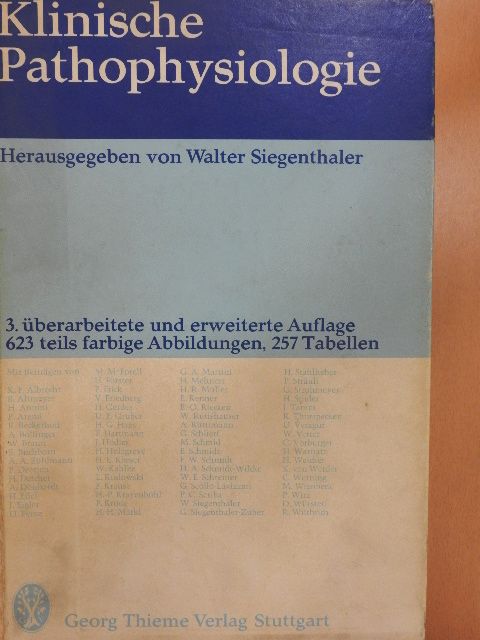 B. Altmeyer - Klinische Pathophysiologie [antikvár]