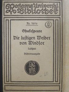 William Shakespeare - Die lustigen Weiber von Windsor (gótbetűs) [antikvár]