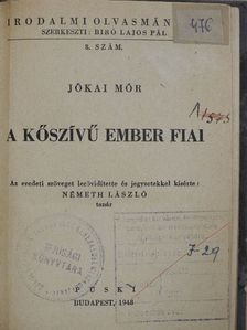 Jókai Mór - A kőszívű ember fiai [antikvár]
