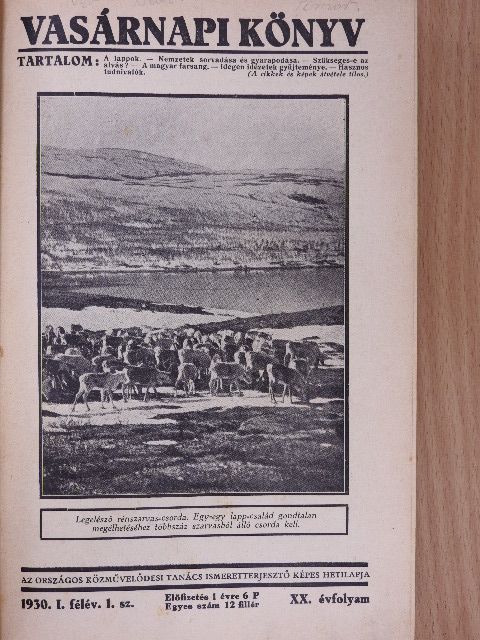 Vasárnapi Könyv 1930. (nem teljes évfolyam) [antikvár]