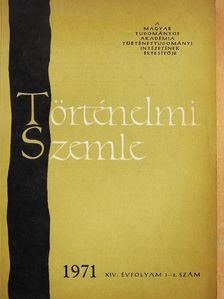 Kiss József - Történelmi Szemle 1971/1-2. [antikvár]