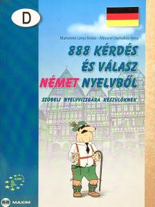 Martonné Lányi Anikó - 888 kérdés és válasz német nyelvből [antikvár]