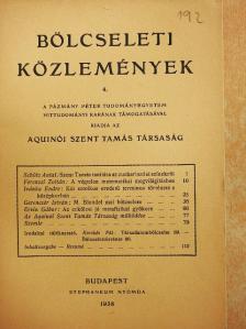 Ervin Gábor - Bölcseleti Közlemények 4. [antikvár]