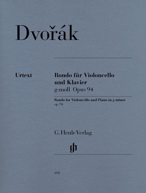 DVORAK - RONDO FÜR VIOLONCELLO UND KLAVIER g-MOLL OP.94 URTEXT (POPÍSIL/SCHILDE)