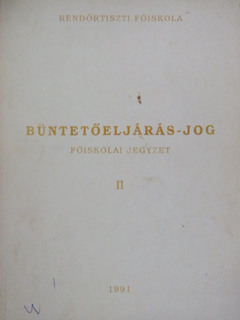 Dr. Chwala Tamás - Büntetőeljárás-jog II. [antikvár]