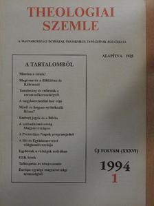 Békés Gellért - Theologiai Szemle 1994/1. [antikvár]