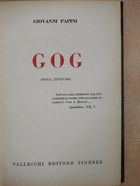 Giovanni Papini - Gog [antikvár]