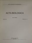 D. Gombin - Acta Biologica Tomus XLI. Fasciculi 1-4. [antikvár]