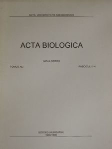 D. Gombin - Acta Biologica Tomus XLI. Fasciculi 1-4. [antikvár]