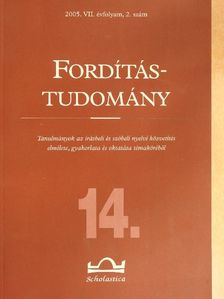 Élthes Ágnes - Fordítástudomány 2005/2. [antikvár]