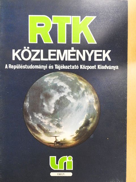 Goda Rudolf - RTK Közlemények 1987/1. [antikvár]