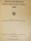 Magyarország helységnévtára 1933 [antikvár]