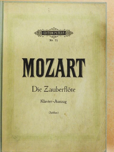 Wolfgang Amadeus Mozart - Die Zauberflöte [antikvár]