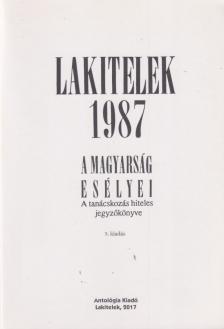 Agócs Sándor - Lakitelek 1987 [antikvár]