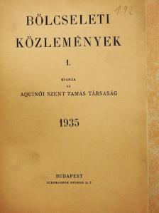 Ibrányi Ferenc - Bölcseleti Közlemények 1. [antikvár]
