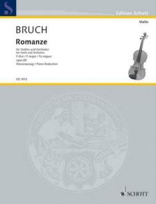 BRUCH - ROMANZE FÜR VIOLINE UND ORCHESTER F-DUR OP.85 KLAVIERAUSZUG