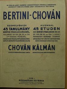 Bertini - Bertini-Chován szemelvények [antikvár]