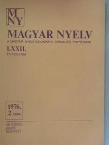 Balázs János - Magyar Nyelv 1976/2. [antikvár]