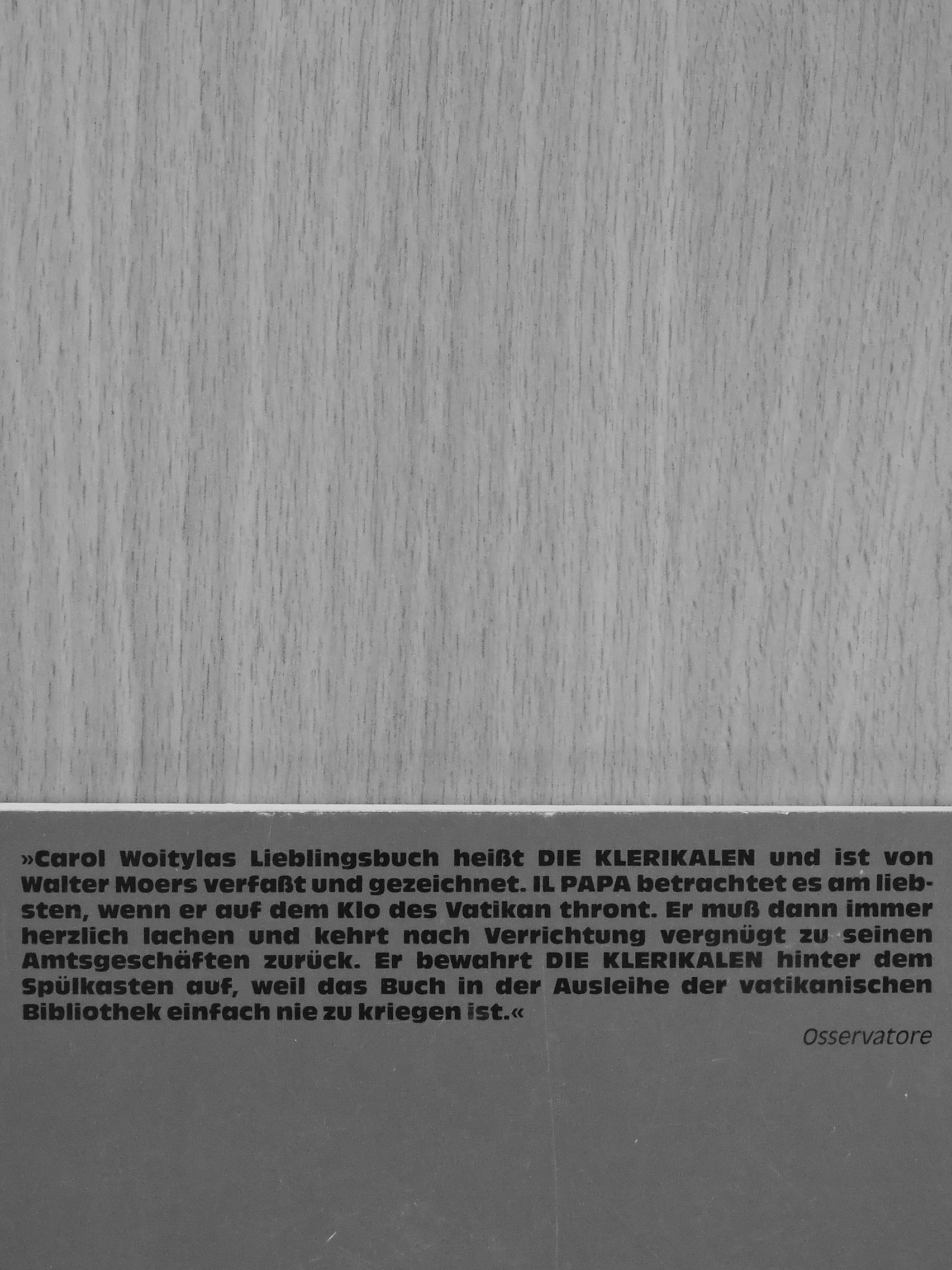 Walter Moers - Die Klerikalen [antikvár]