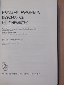 F. Bloch - Nuclear Magnetic Resonance in Chemistry [antikvár]