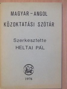 Magyar-angol közoktatási szótár [antikvár]