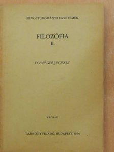 Dr. Szénási József - Filozófia II. [antikvár]