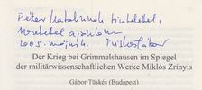 Tüskés Gábor, Dieter Breuer (szerk.) - Simpliciana - Schriften der Grimmelshausen-Gesellschaft XXVI. Jahrgang 2004 - Sonderdruck (dedikált) [antikvár]