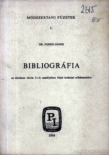 Dr. Popon János - Bibliográfia [antikvár]