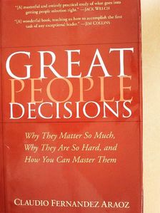 Claudio Fernandez Araoz - Great People Decisions [antikvár]